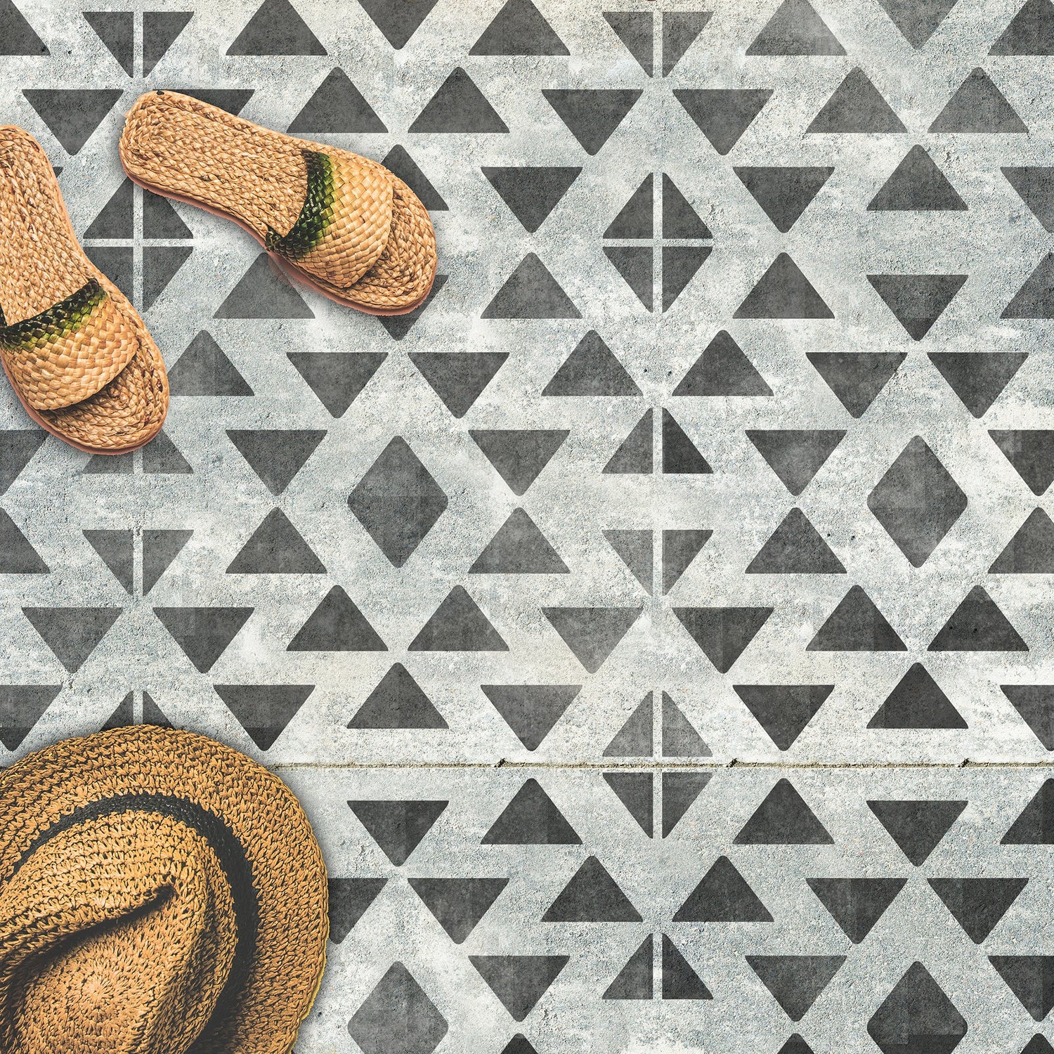 STENCIL | Faux-Tile | Boho