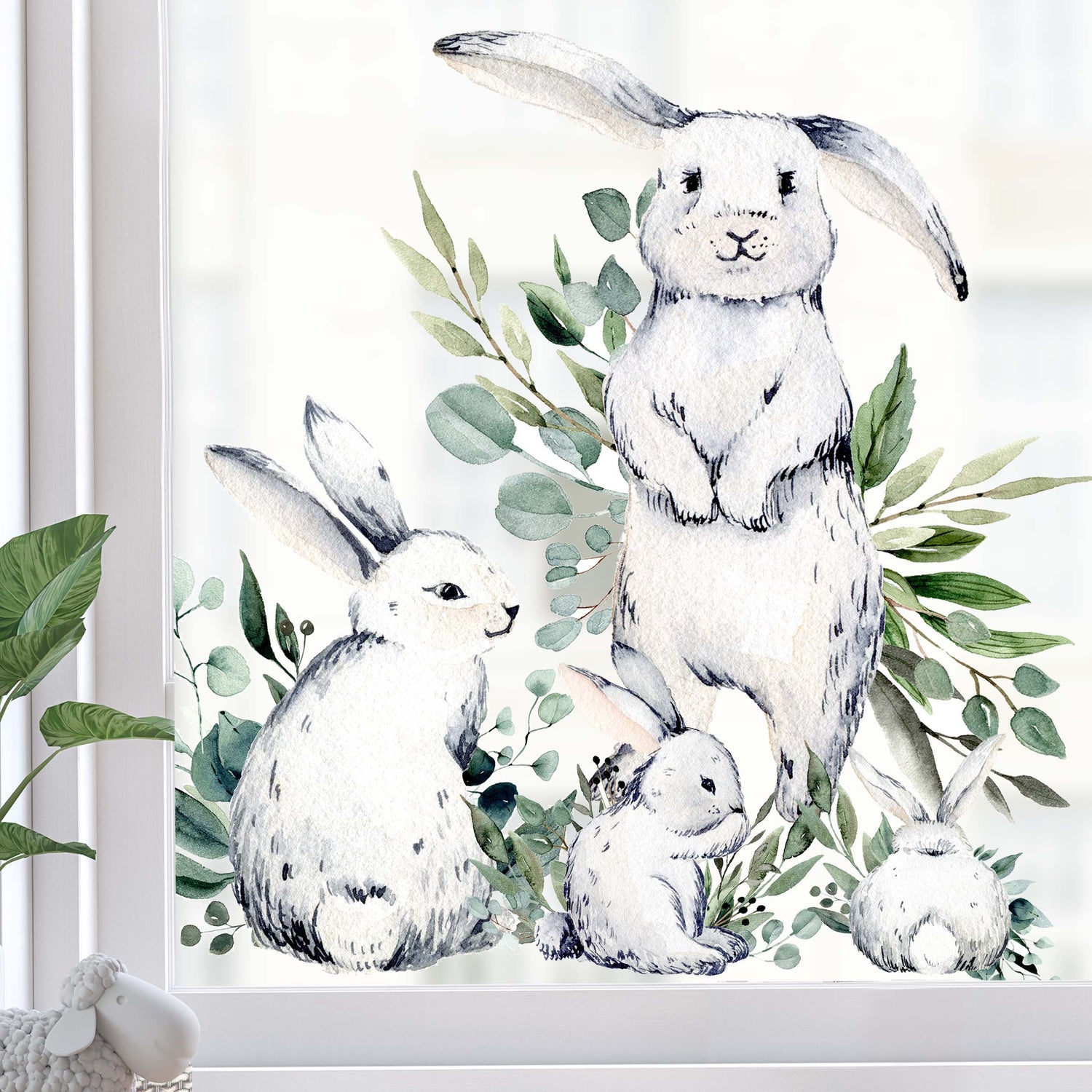 Spring / Easter Window Decals Dizzy Duck Designs