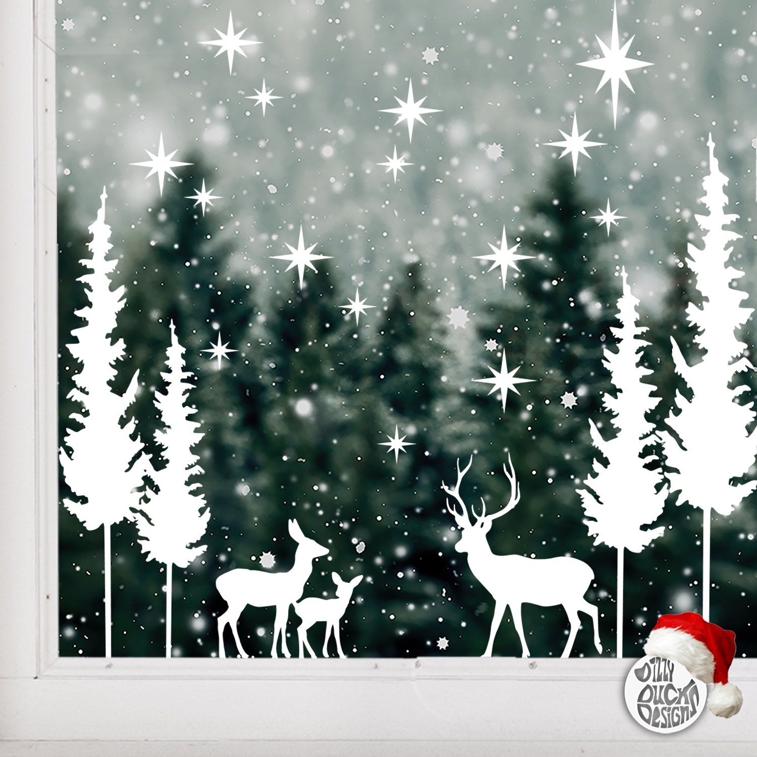 WINDOW FILM | Christmas | Forest Scenes