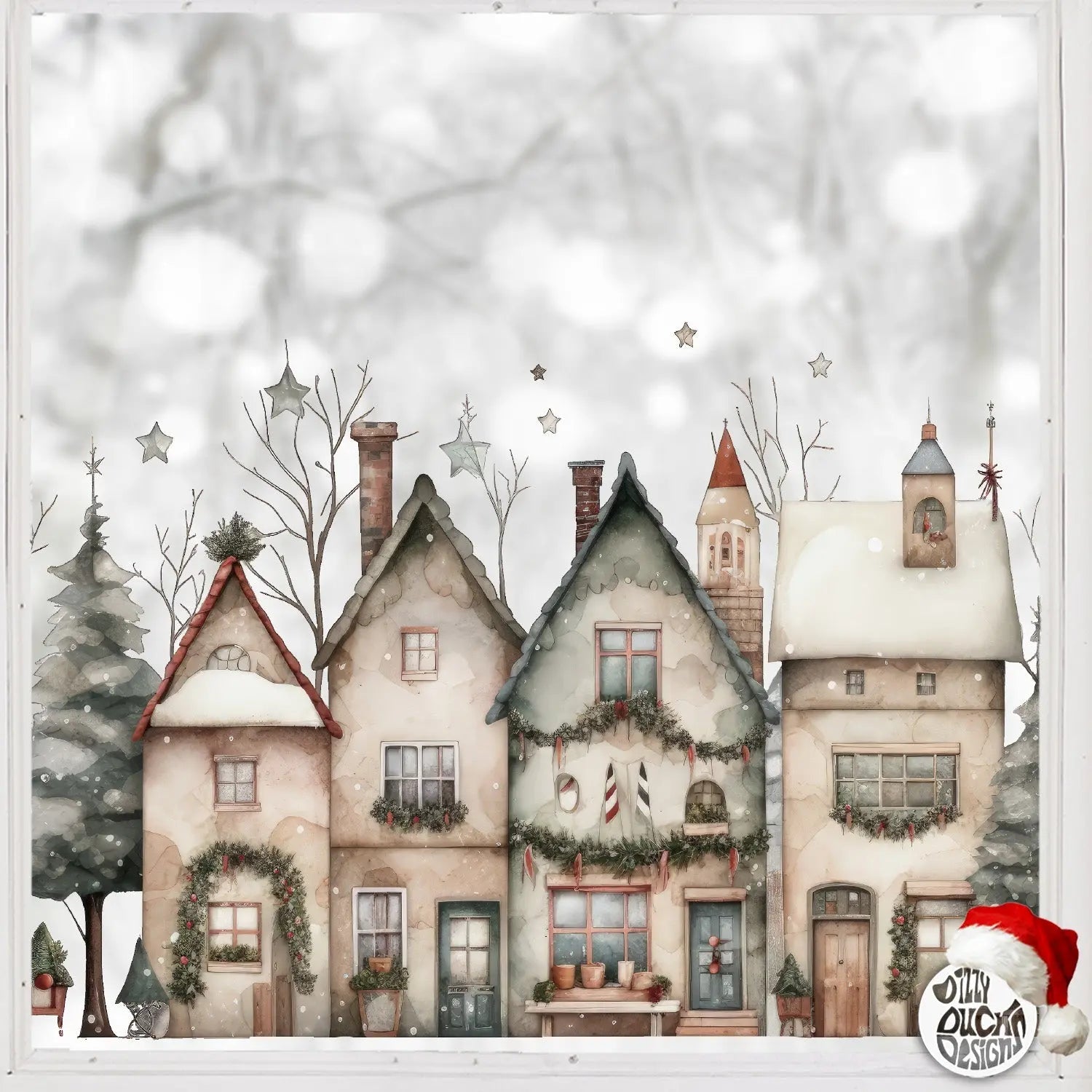 WINDOW FILM | Christmas | Village Scenes