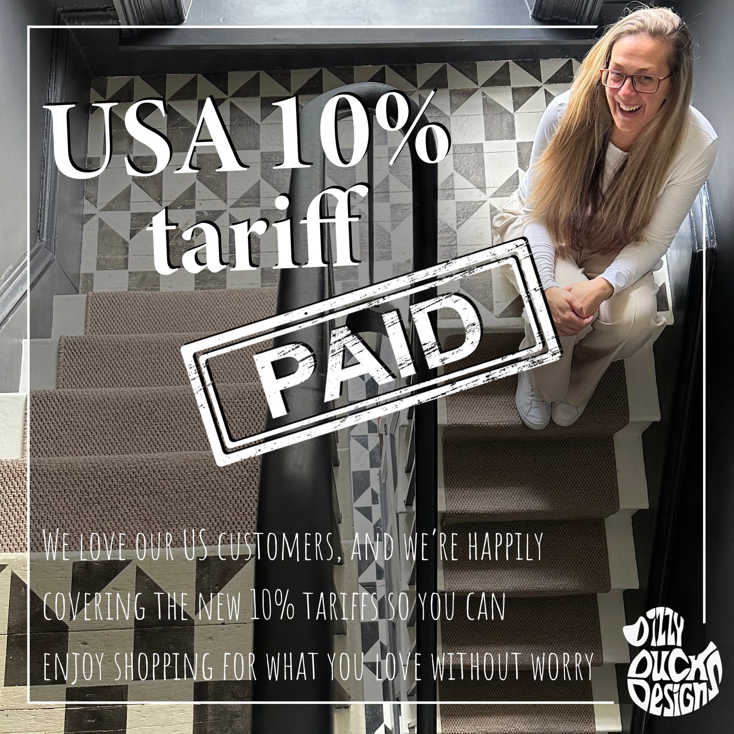 Easter Rabbit Flowers Window Decal