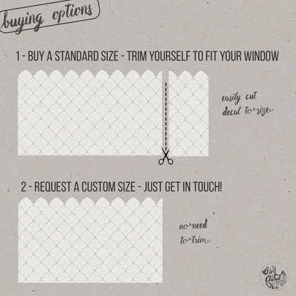 Chaplin Frosted Window Privacy Border