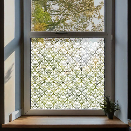 Chicago White Window Privacy Border