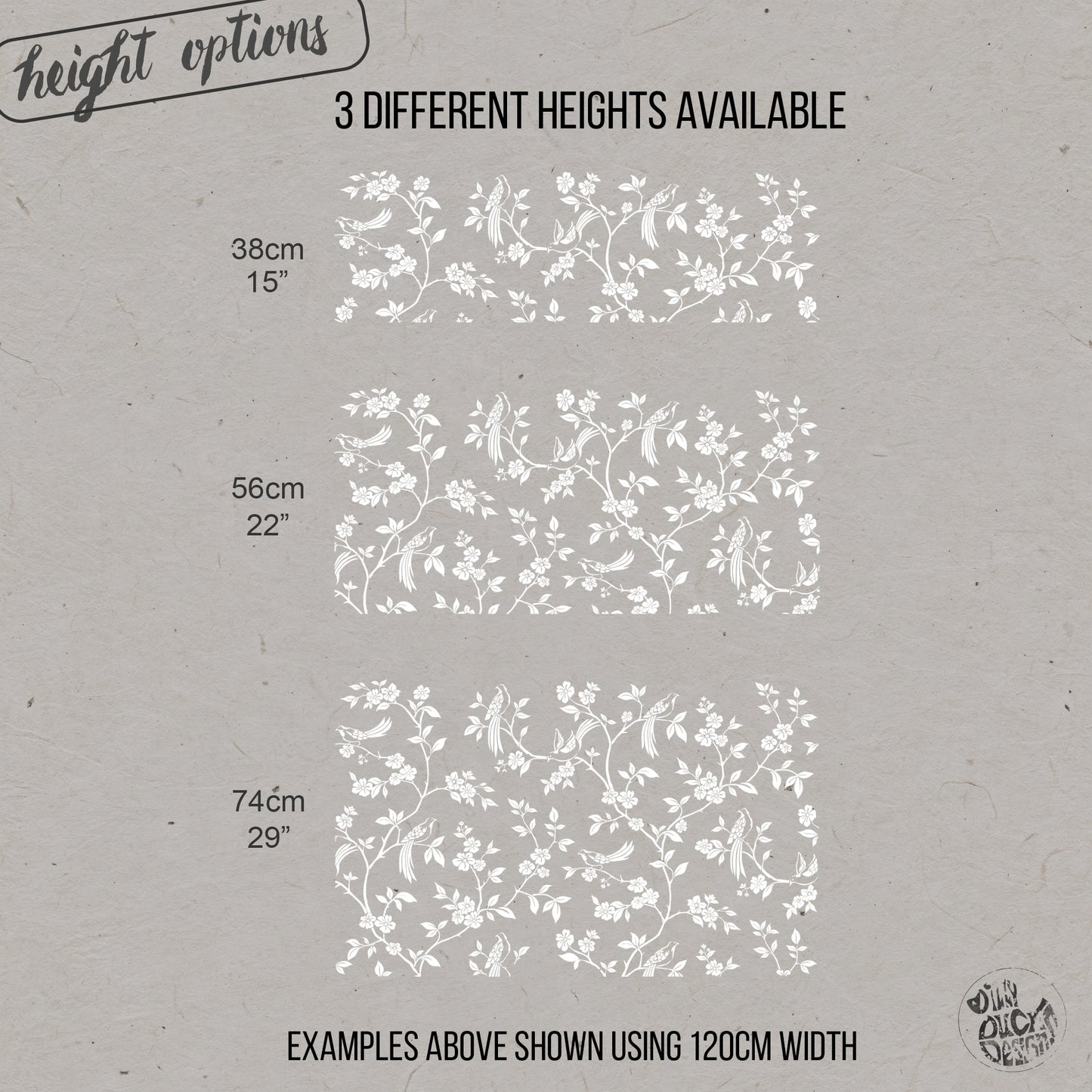 Chinoiserie Frosted Window Privacy Film Border