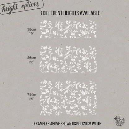 Chinoiserie Frosted Window Privacy Film Border