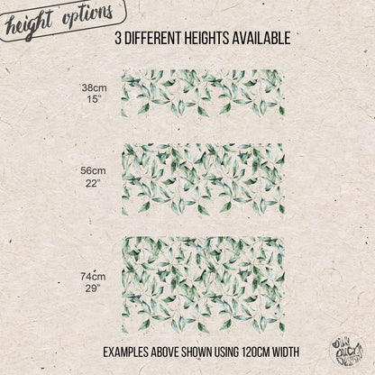 Seeded Eucalyptus Frosted Window Privacy Film Border