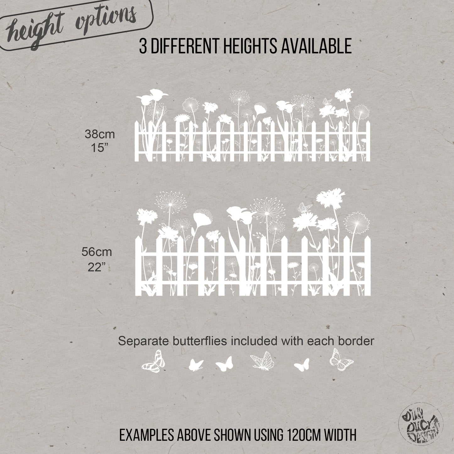 Fence Flowers Frosted Window Privacy Border