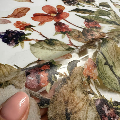2x Autumn Forest Berries Corner Shop Window Clings for Fall Styling