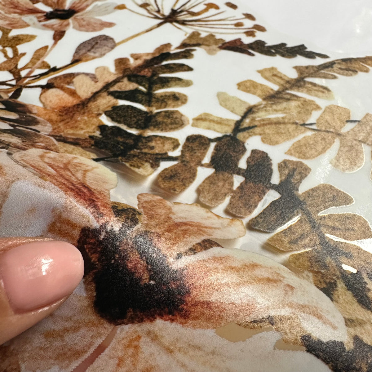2x Autumn Forest Leaves Corner Window Clings for Shop Display