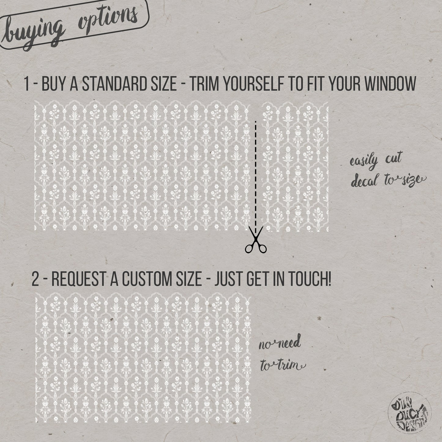 Hamedan Frosted Window Privacy Film Border