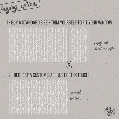 Hamedan Frosted Window Privacy Film Border