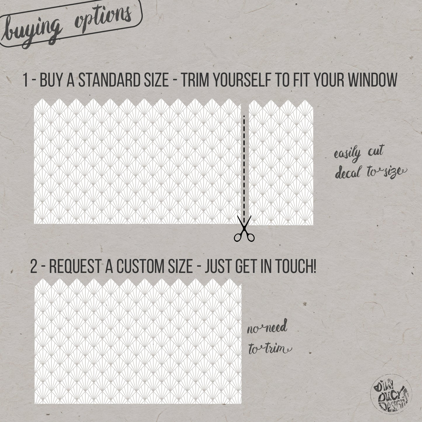 Horus Frosted Window Privacy Film Border