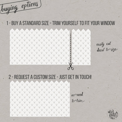 Horus Frosted Window Privacy Film Border