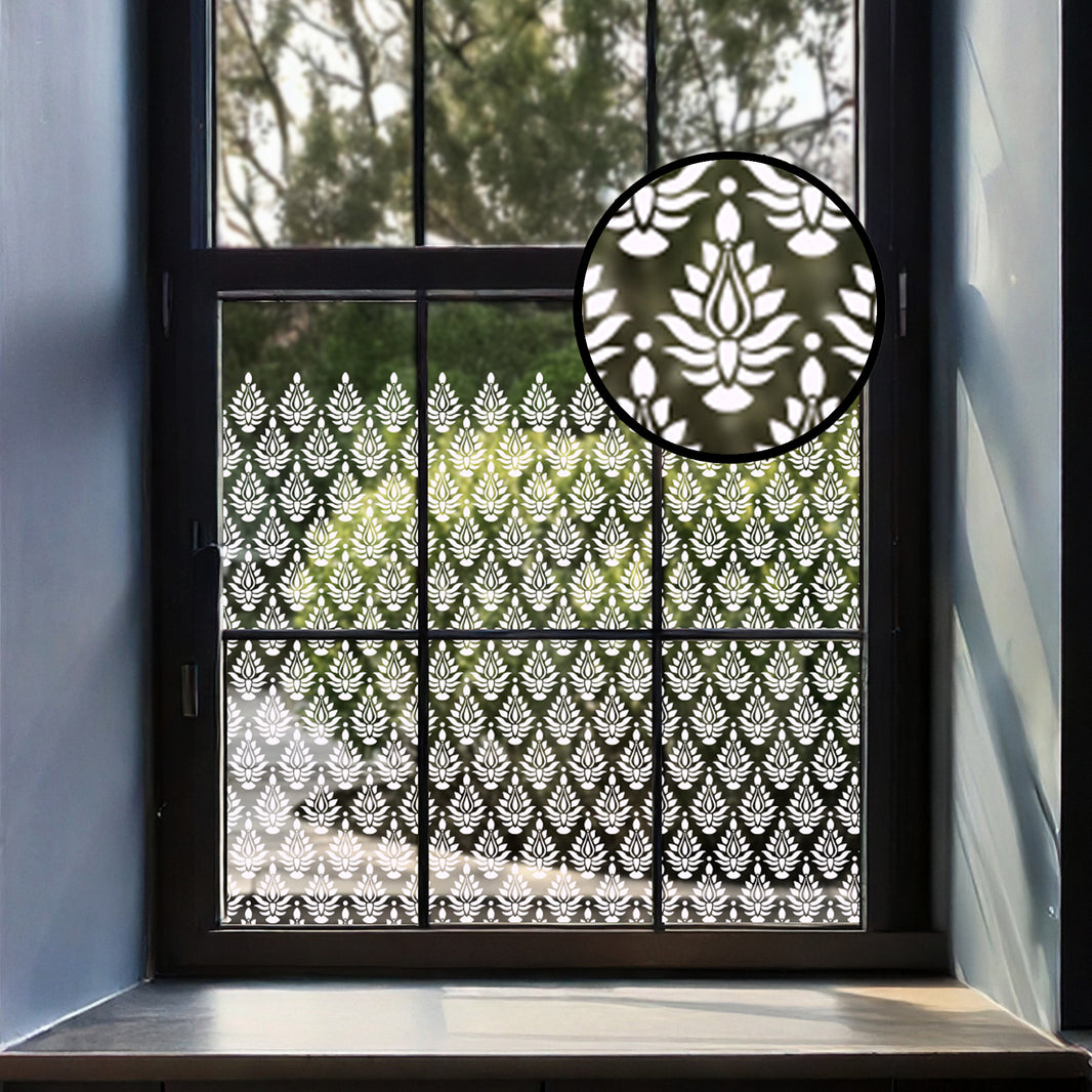 WINDOW FILM | Damask Borders – Dizzy Duck Designs