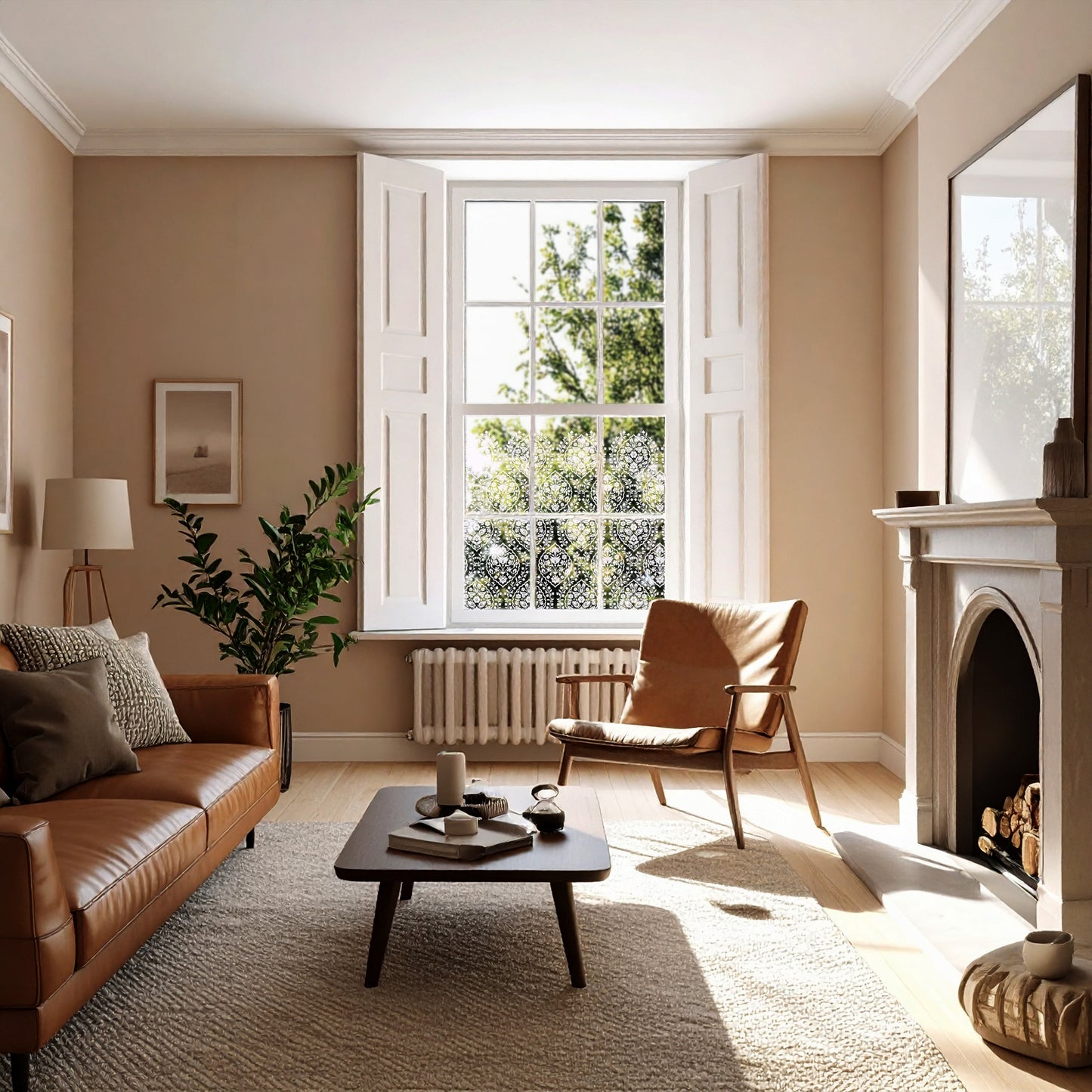 Isfahan Clear Window Privacy Border