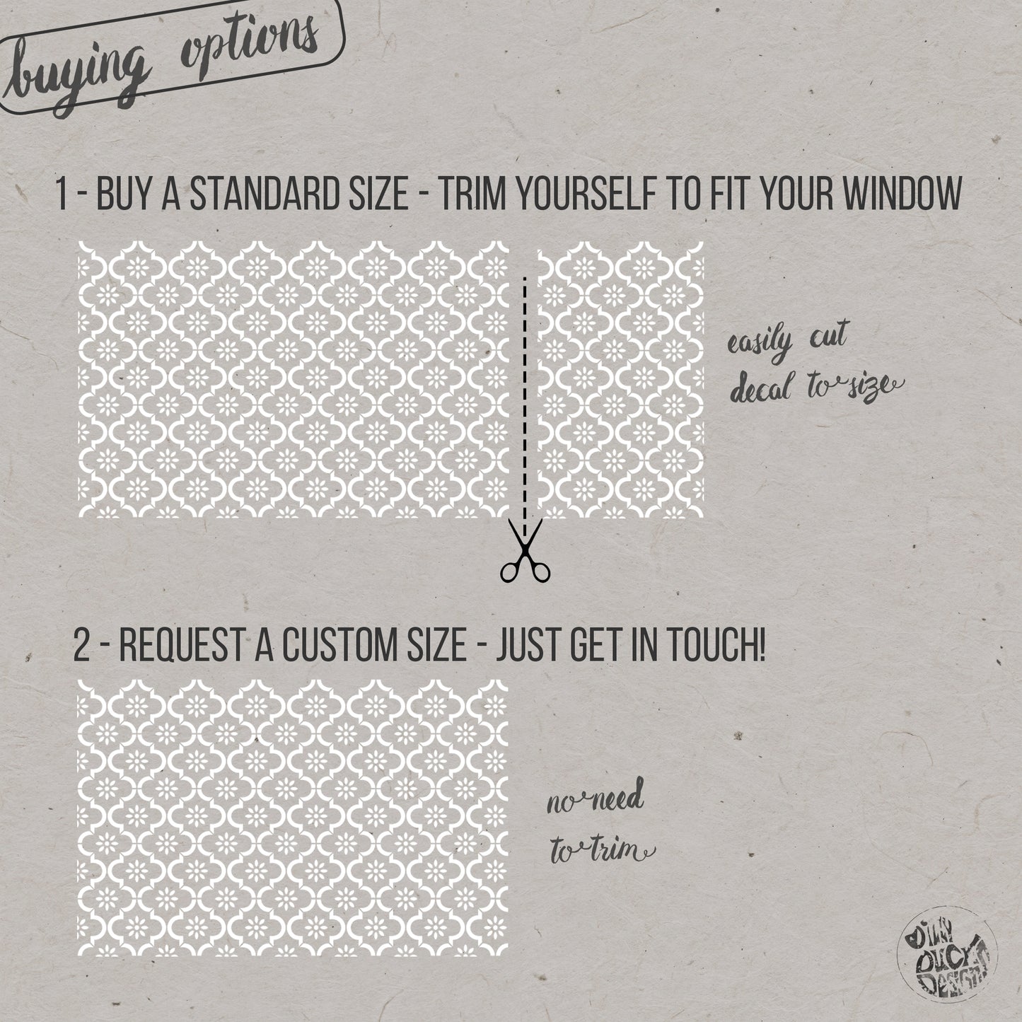 Jannah Frosted Window Privacy Film Border