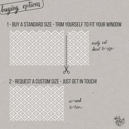 Jannah Frosted Window Privacy Film Border