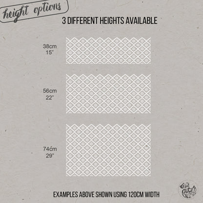 Jannah Frosted Window Privacy Film Border