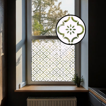 Jannah Clear Window Privacy Border (White)