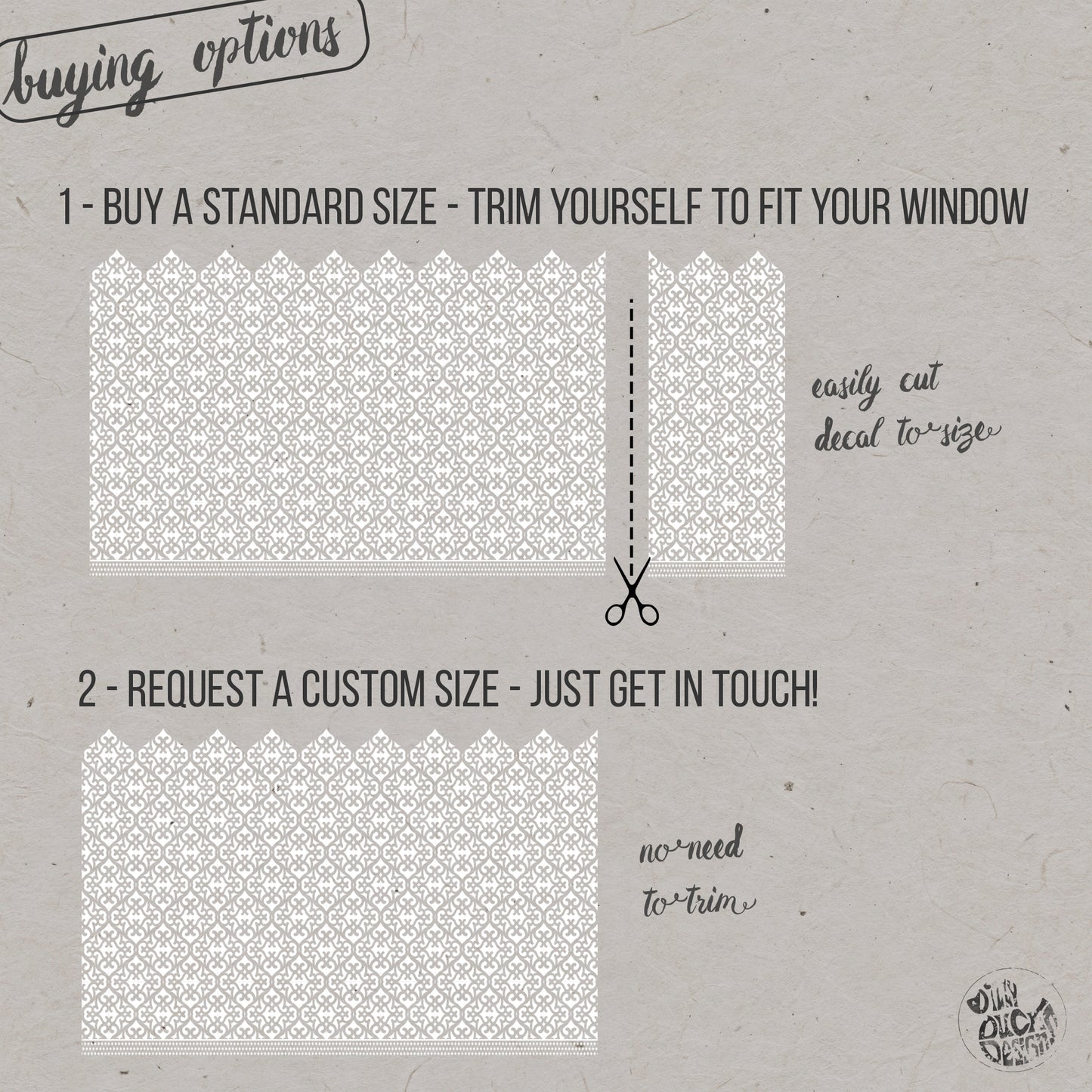 Karachi Frosted Window Privacy Film Border