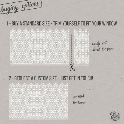 Karachi Frosted Window Privacy Film Border