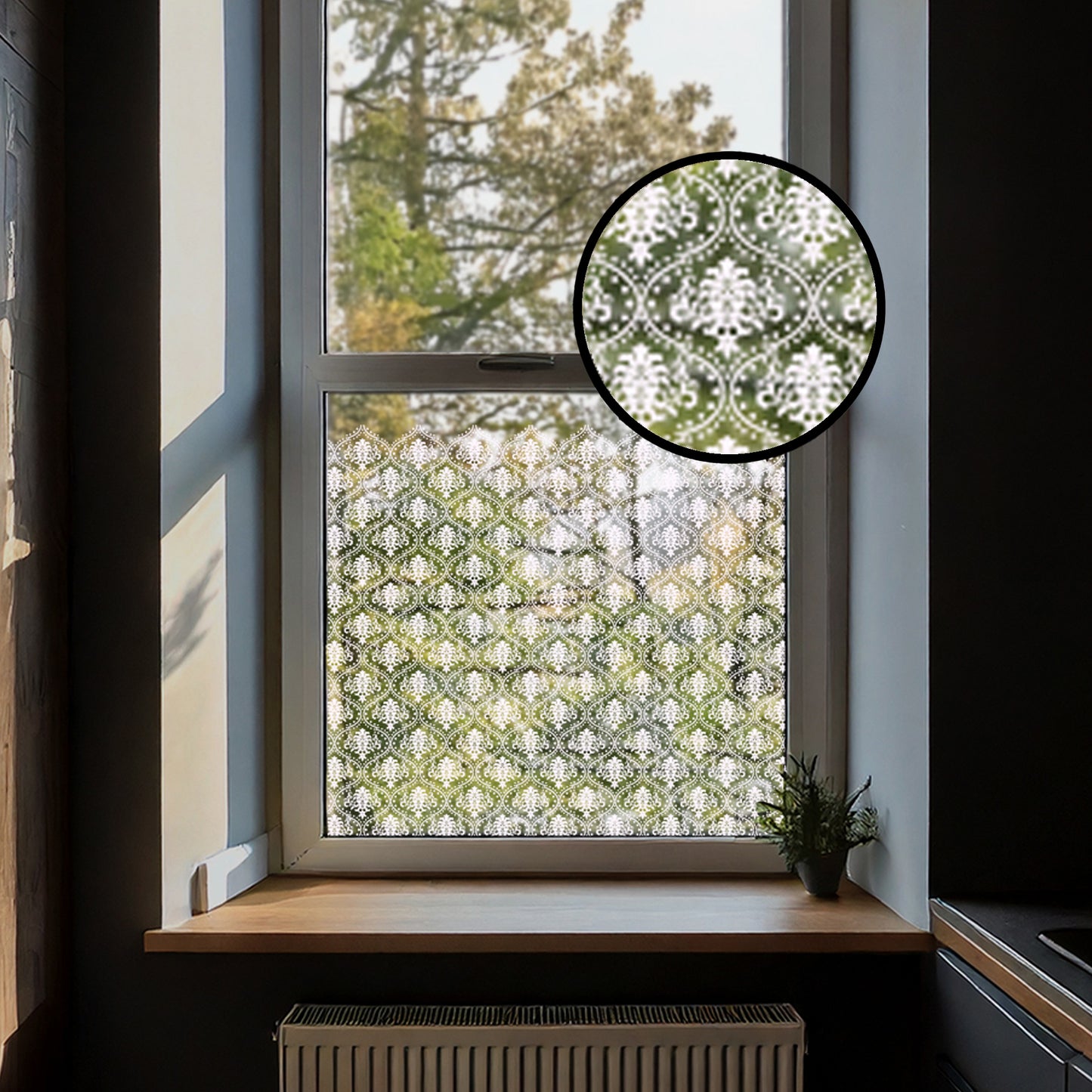 Marjah Clear Window Privacy Border