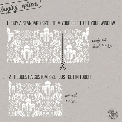 Mumbai Frosted Window Privacy Film Border