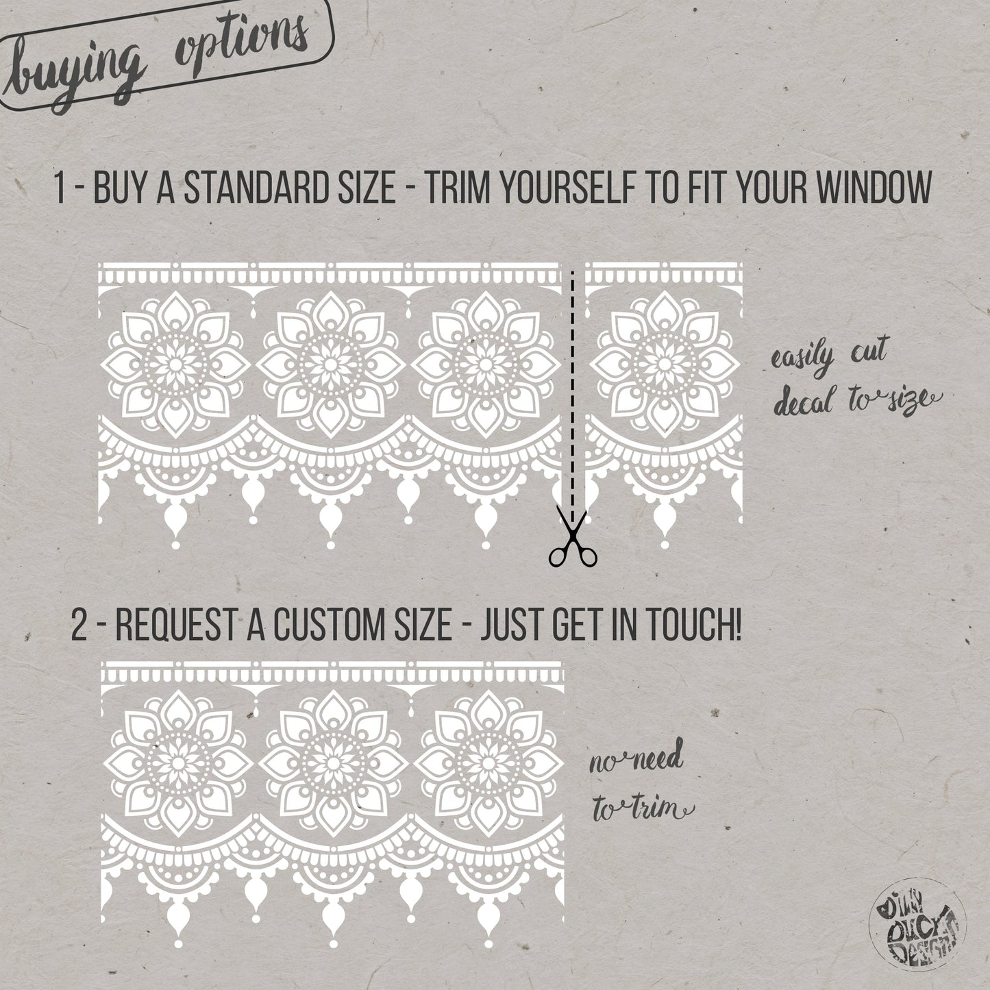 Myah Frosted Window Privacy Film Border