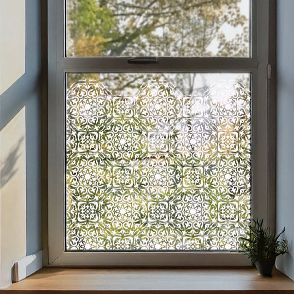 Mysuru Clear Window Privacy Border – Dizzy Duck Designs