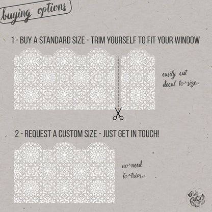 Mysuru Frosted Window Film Privacy Border