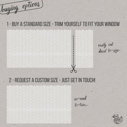 Nagoya Frosted Window Privacy Film Border