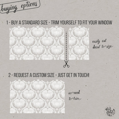 Saveh Frosted Window Film Privacy Border