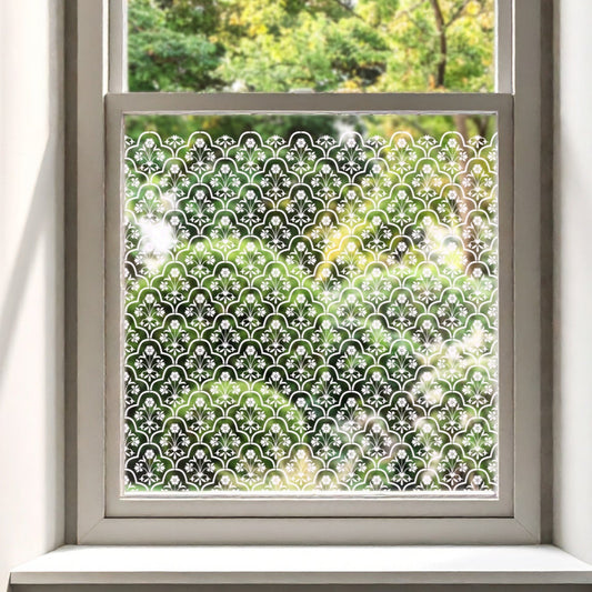 Shiraz Clear Window Privacy Border (Clear)