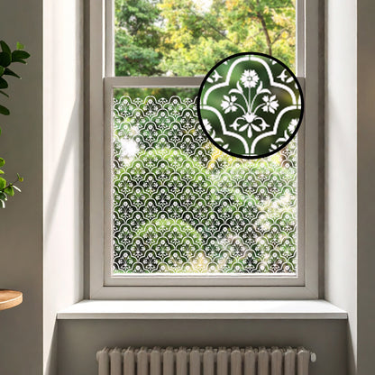 Shiraz Clear Window Privacy Border (Clear)