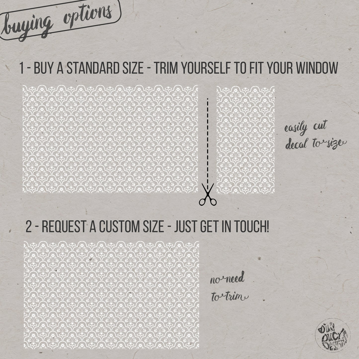 Shiraz Frosted Window Privacy Film Border