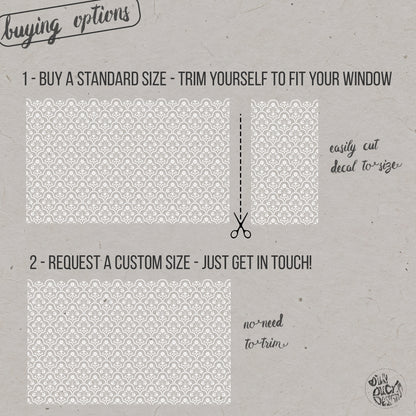 Shiraz Frosted Window Privacy Film Border