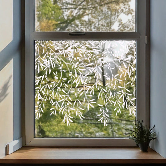 Sprig Berry Border Window Decal