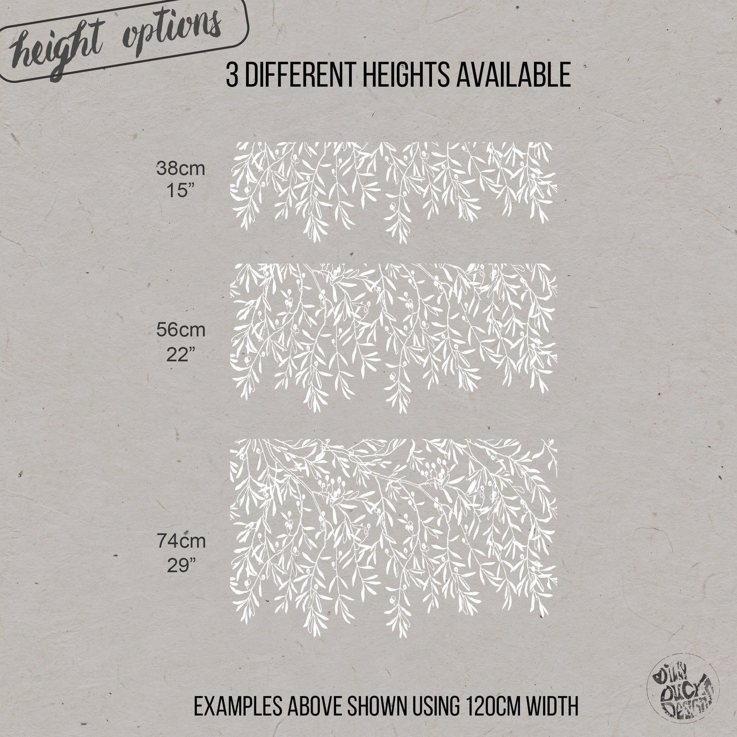 Sprig Berry Frosted Window Privacy Border