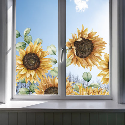 Sunflower Border Window Decal