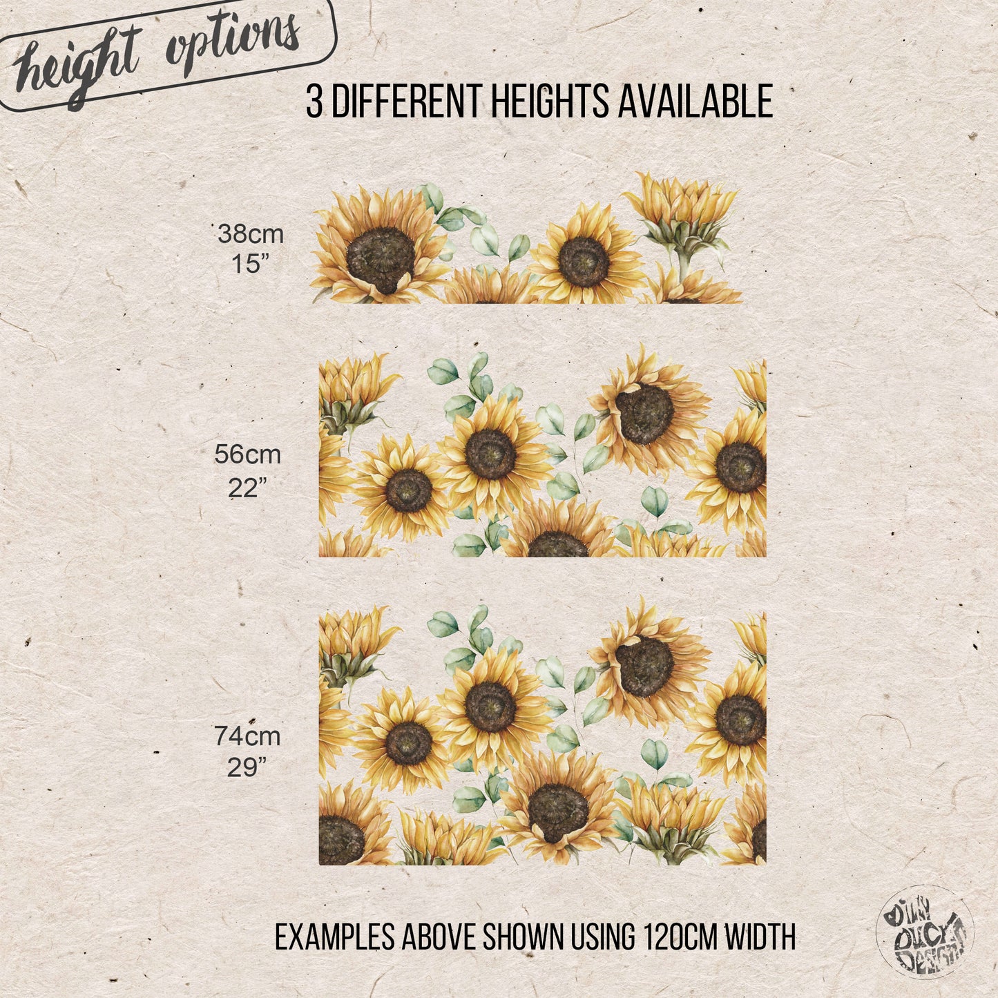 Sunflower Border Window Decal