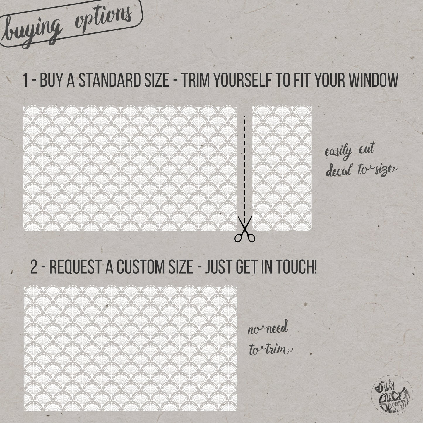 Thebes Frosted Window Privacy Film Border