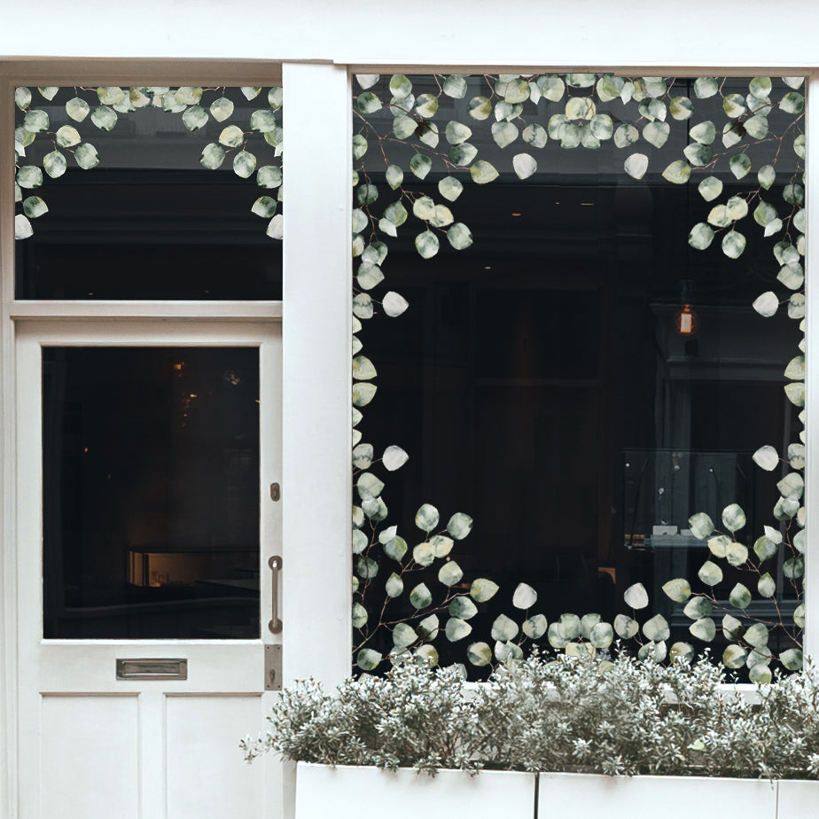 Eucalyptus Corner Shop Window Decals
