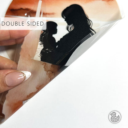 Boho Moon Mum & Baby Mother's Day Window Decal