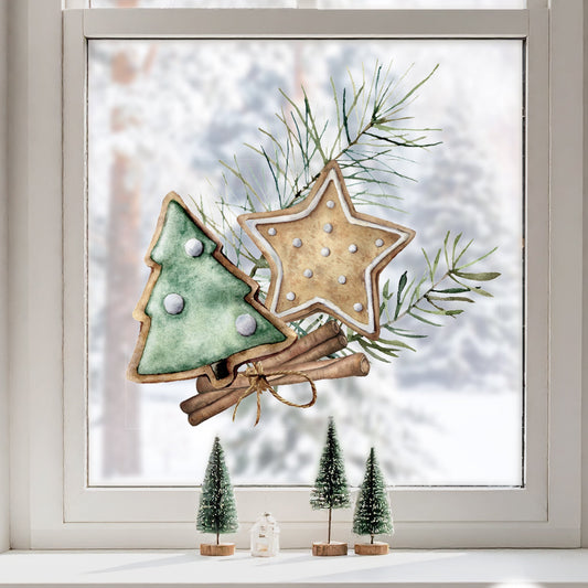 Christmas Cookies Window Decal