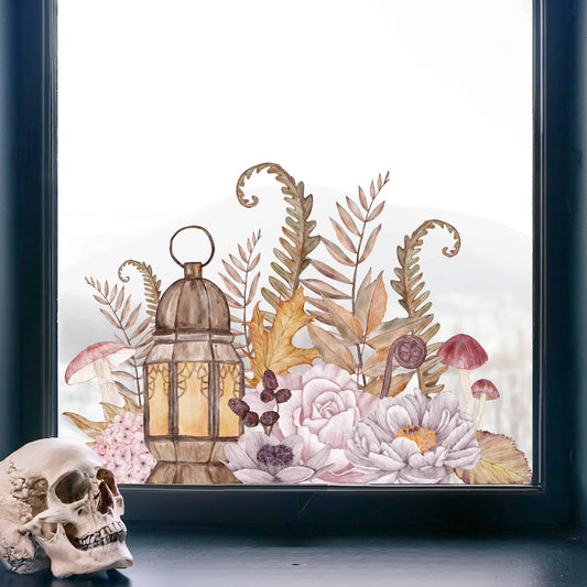 Autumn Flower Window Decal