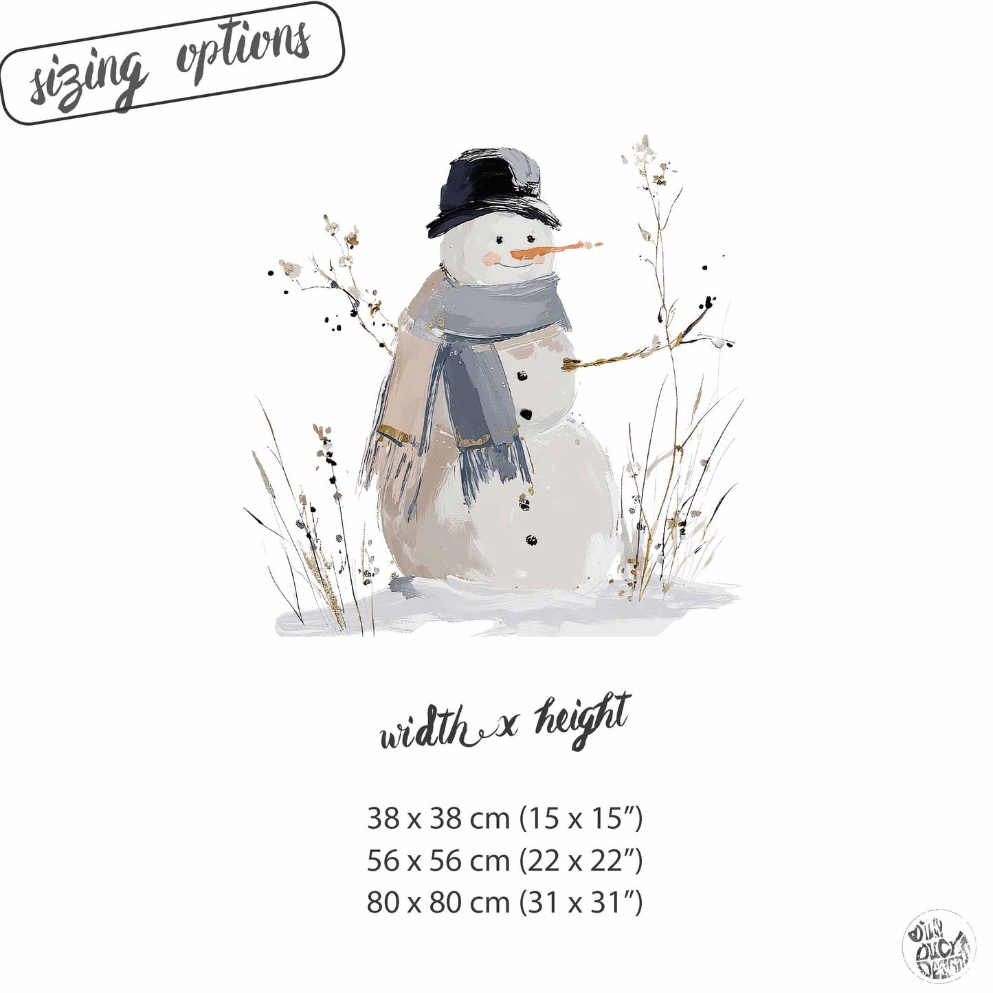 Snowman Window Decoration - Reusable Clings for Christmas