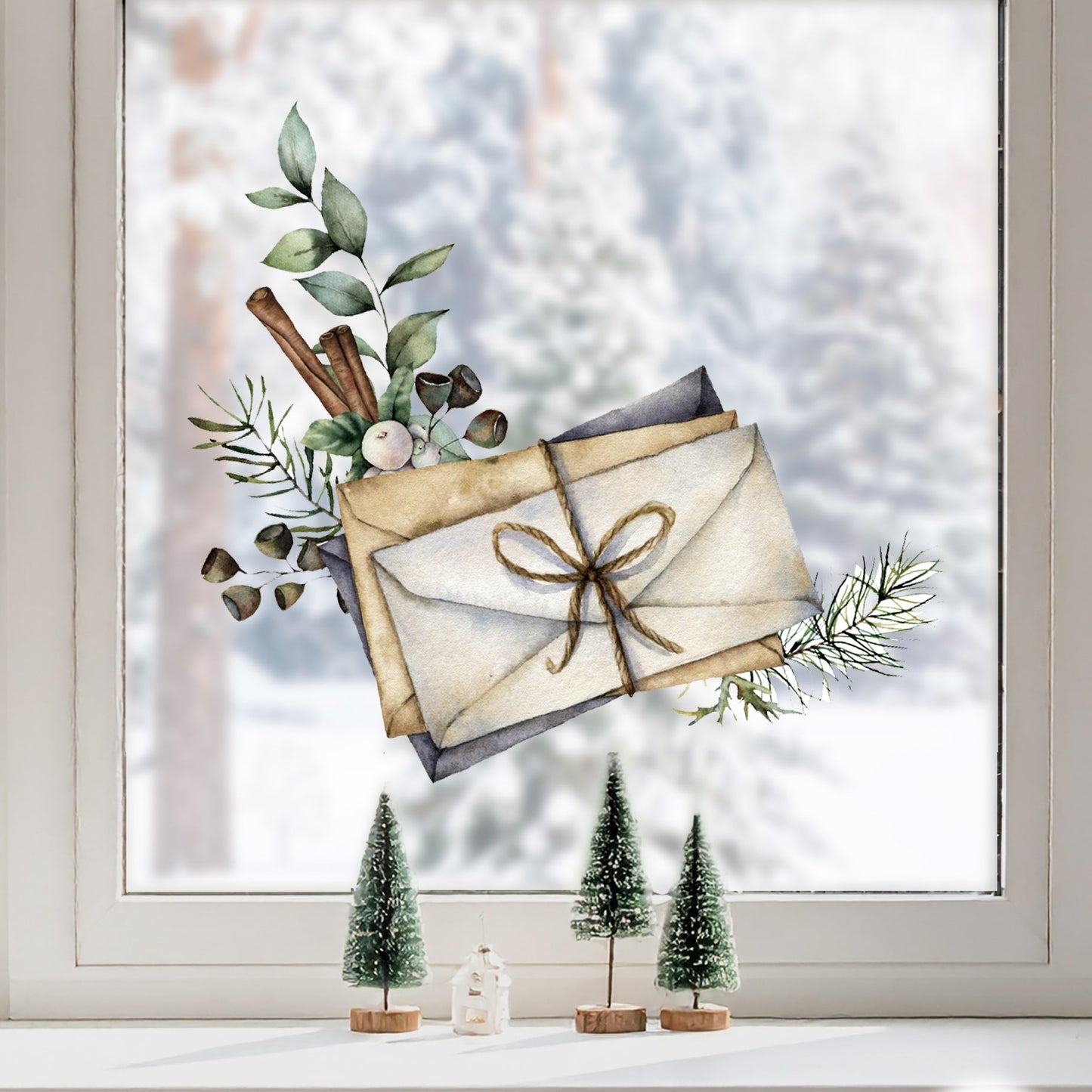 Christmas Letters Window Decal