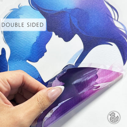 Mother Cuddling Baby Mother's Day Window Decal