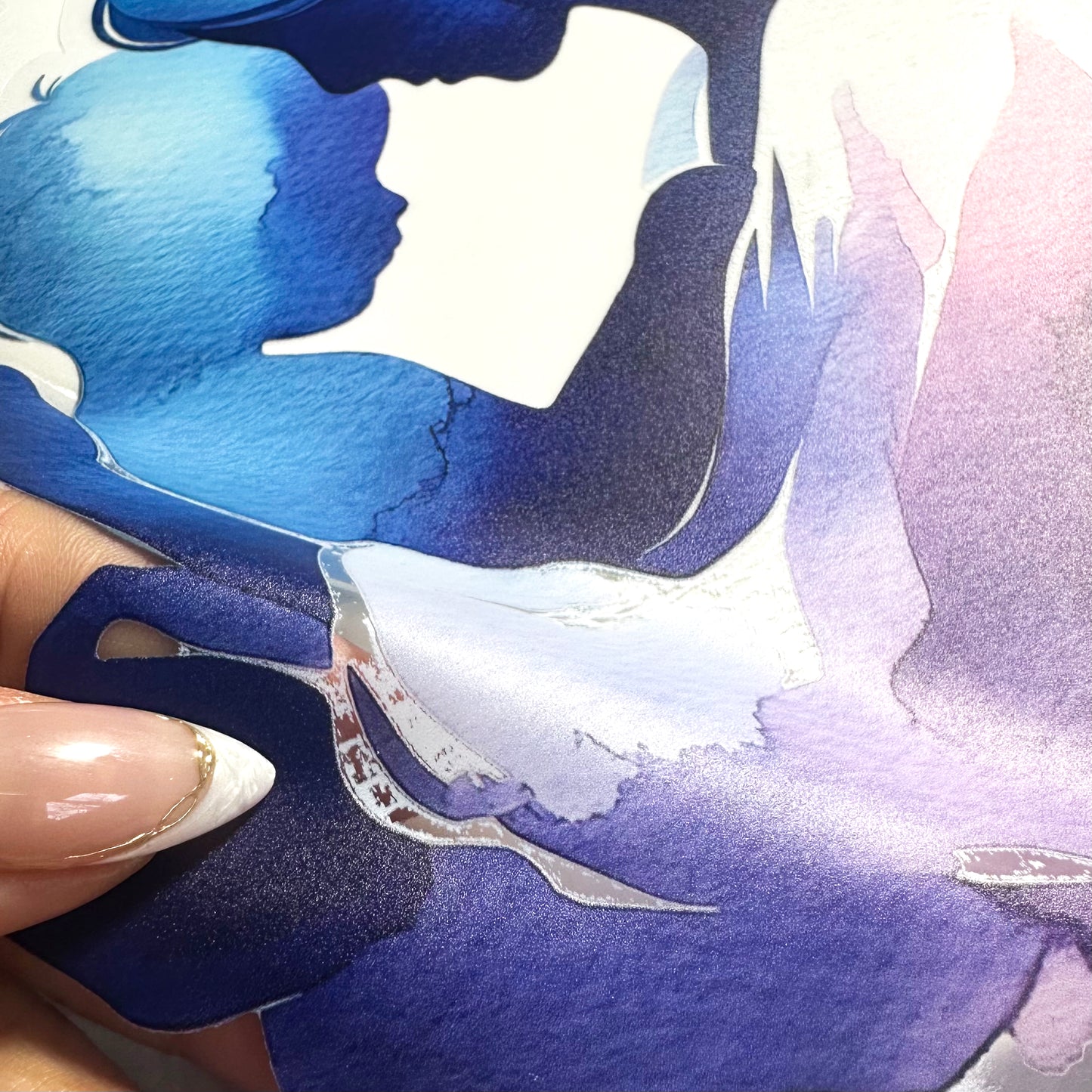 Mother Cuddling Baby Mother's Day Window Decal