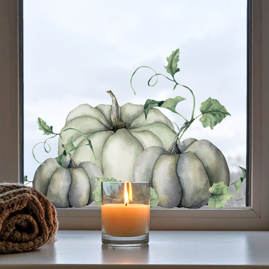 White Pumpkin Decal